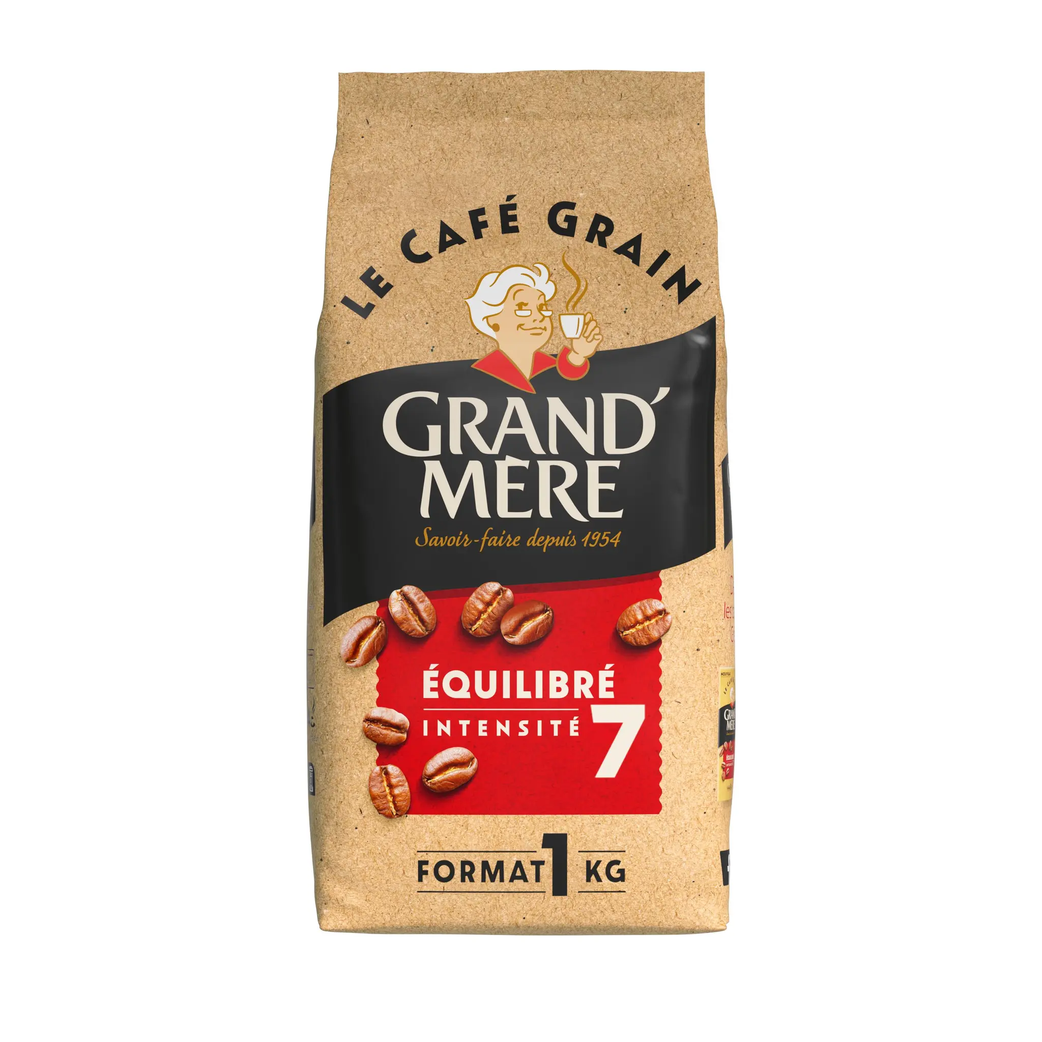GRAND'MERE Café en grains équilibré Intensité 7
