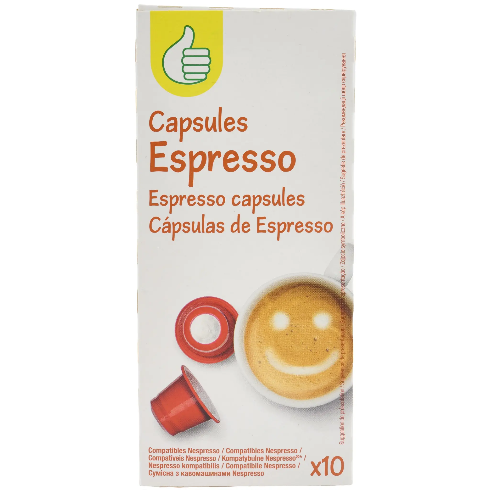 POUCE Capsules de café Espresso compatibles Nespresso