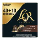 L'OR Espresso Capsules de café Forza intensité 9 compatibles Nespresso