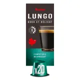 AUCHAN Capsules de café lungo intensité 6 compatibles Nespresso