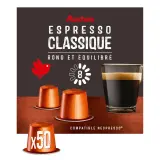 AUCHAN Capsules de café espresso classique compatibles Nespresso