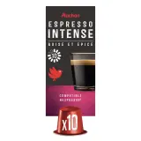 AUCHAN Capsules de café Espresso intensité 10 compatibles Nespresso