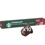 STARBUCKS Capsules de café Italian Style Roast intensité 11 compatibles Nespresso