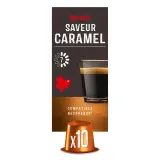 AUCHAN Capsules de café saveur caramel intensité 7 compatibles Nespresso