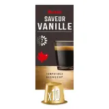 AUCHAN Capsules de café saveur vanille intensité 7 compatibles Nespresso