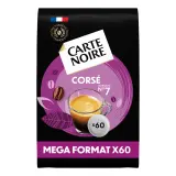 CARTE NOIRE Dosettes de café corsé intensité 7 compatibles Senseo