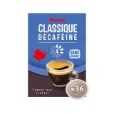 AUCHAN Dosettes de café classico décaféiné intensité 4 compatibles Senseo