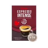 AUCHAN Dosettes de café espresso intense
