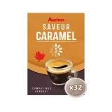 AUCHAN Dosettes de café saveur caramel intensité 5 compatibles Senseo