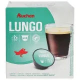 AUCHAN Capsules de café lungo intensité 5 compatibles Dolce Gusto