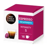 NESCAFE Capsules de café espresso décaféiné intensité 5 compatibles Dolce Gusto
