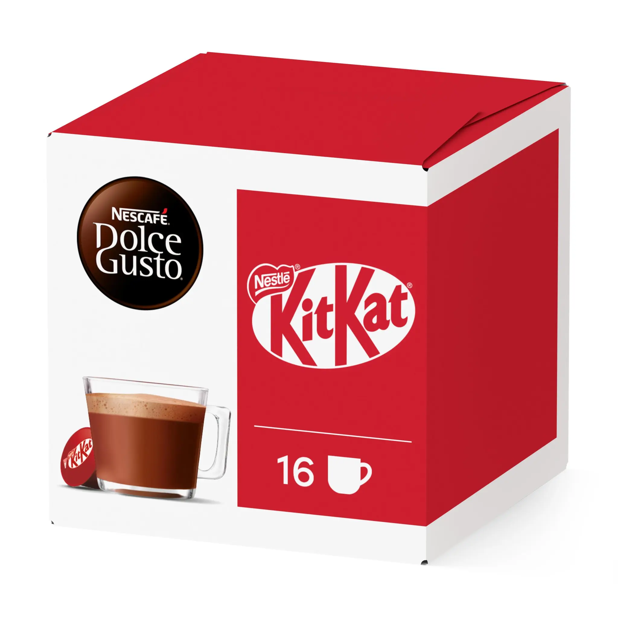 DOLCE GUSTO Capsules de café au lait saveur KitKat compatibles Dolce Gusto