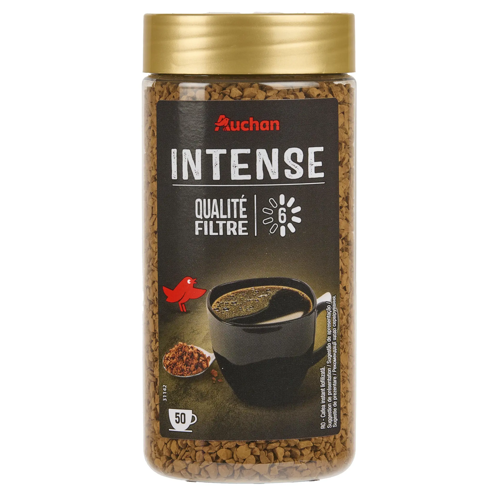 AUCHAN Gold Intenso café soluble lyophilisé