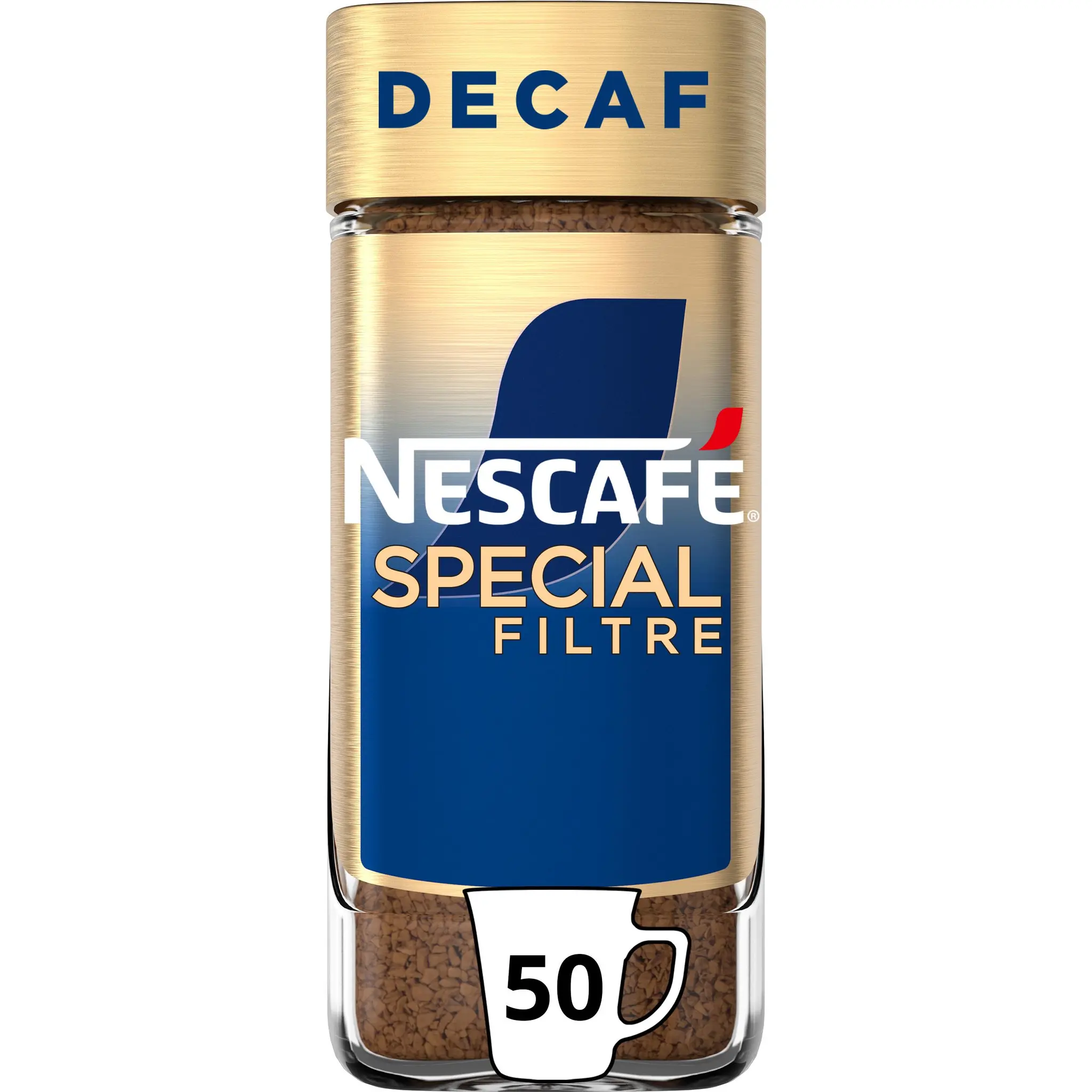 NESCAFE Café soluble décaféiné intensité 7 spécial filtre