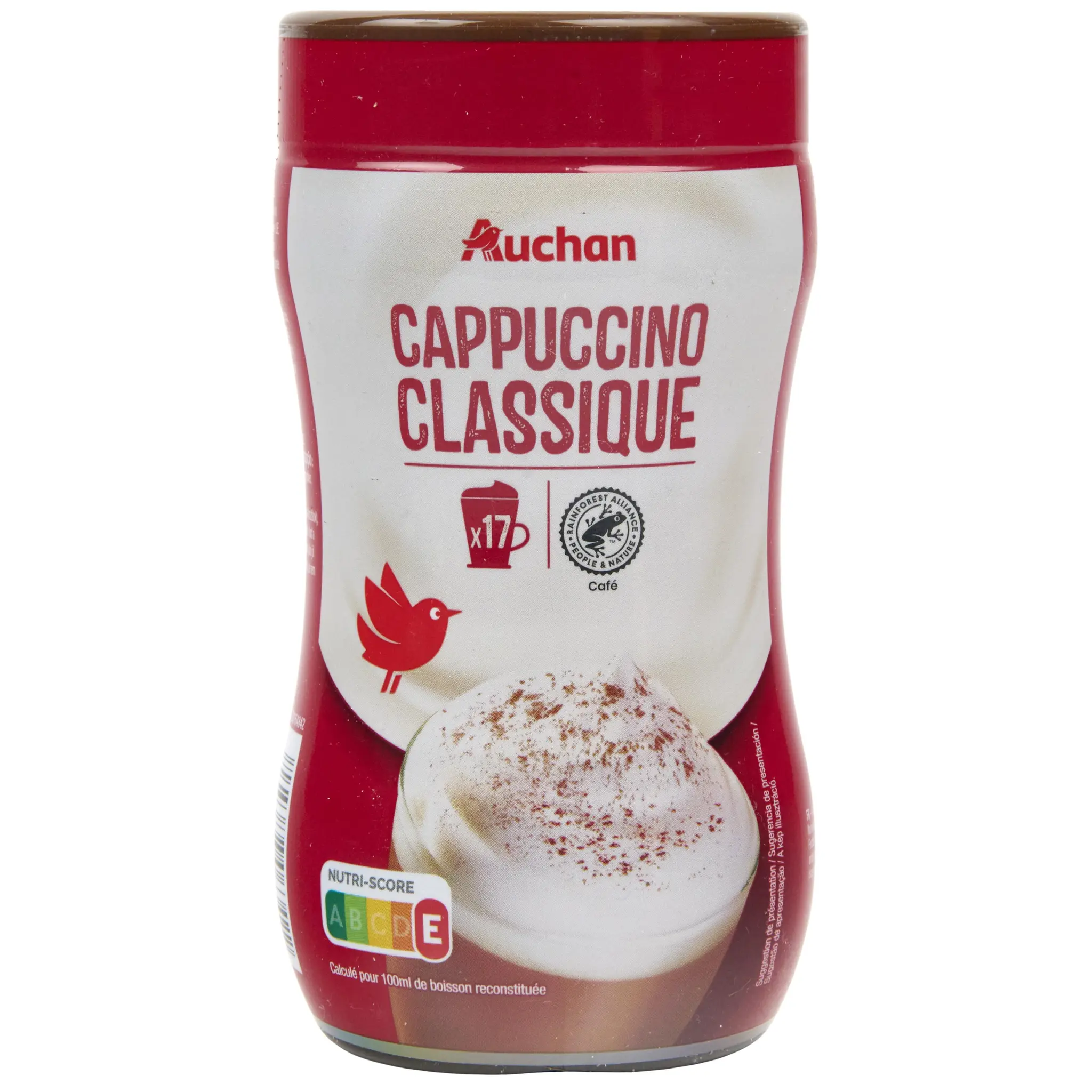 AUCHAN Café soluble cappuccino classique