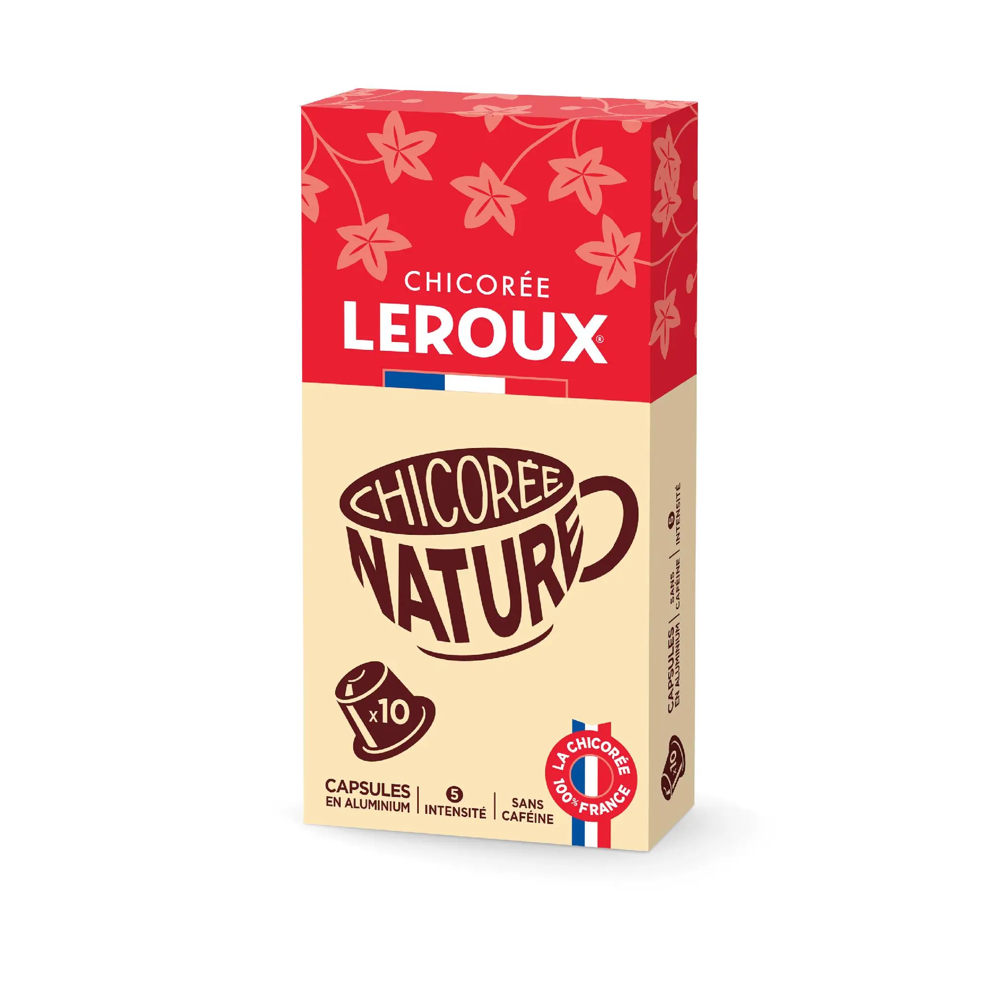 LEROUX Capsules de chicorée nature compatible Nespresso