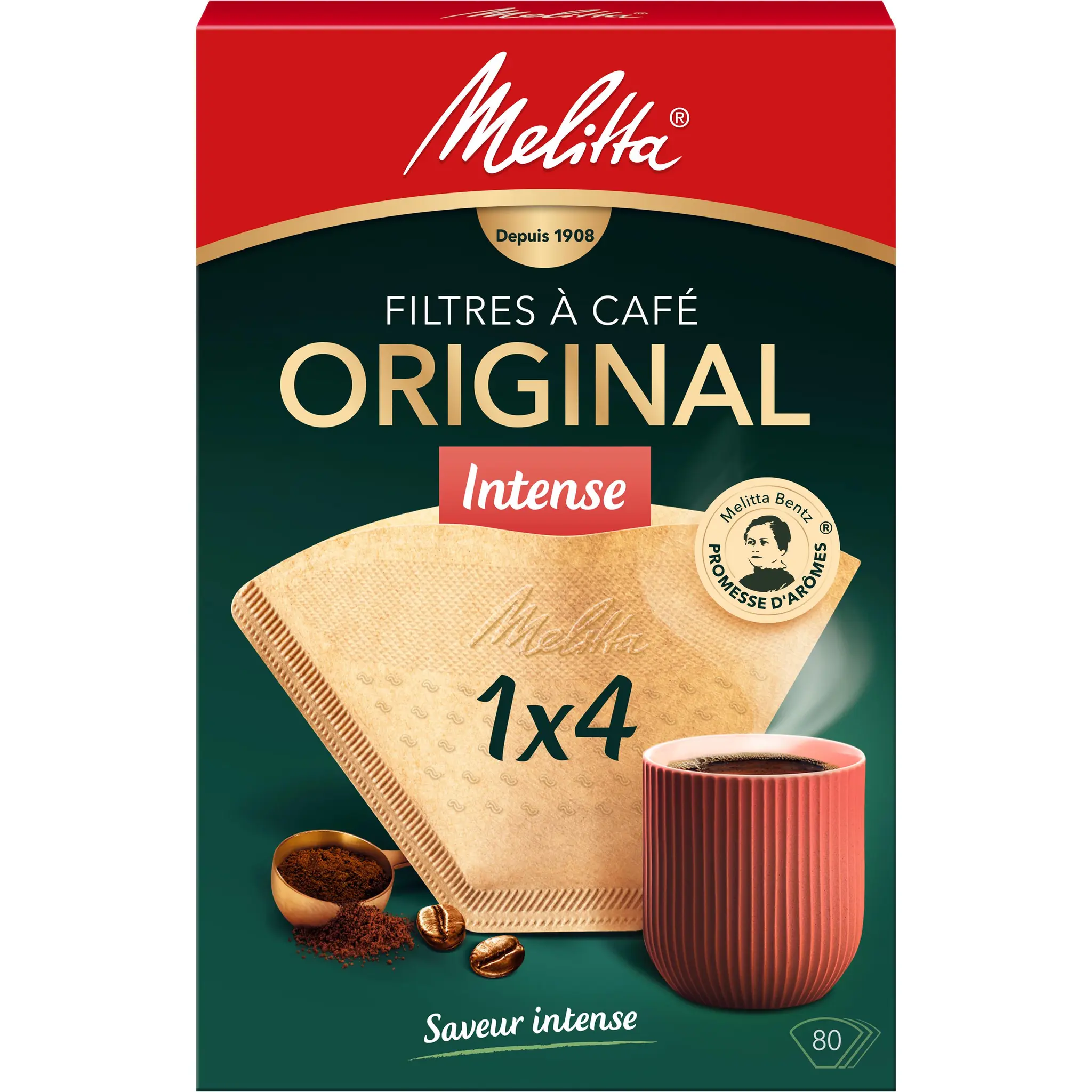 MELITTA Filtre à café gourmet intense 1x4