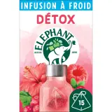 ELEPHANT Infusion à froid détox cranberry framboise et hibiscus