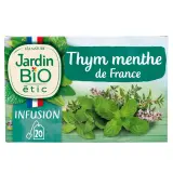 JARDIN BIO ETIC Infusion fraicheur thym menthe