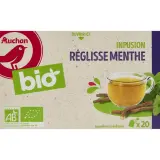 AUCHAN BIO Infusion réglisse menthe