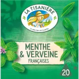 LA TISANIERE Infusion menthe & verveine française