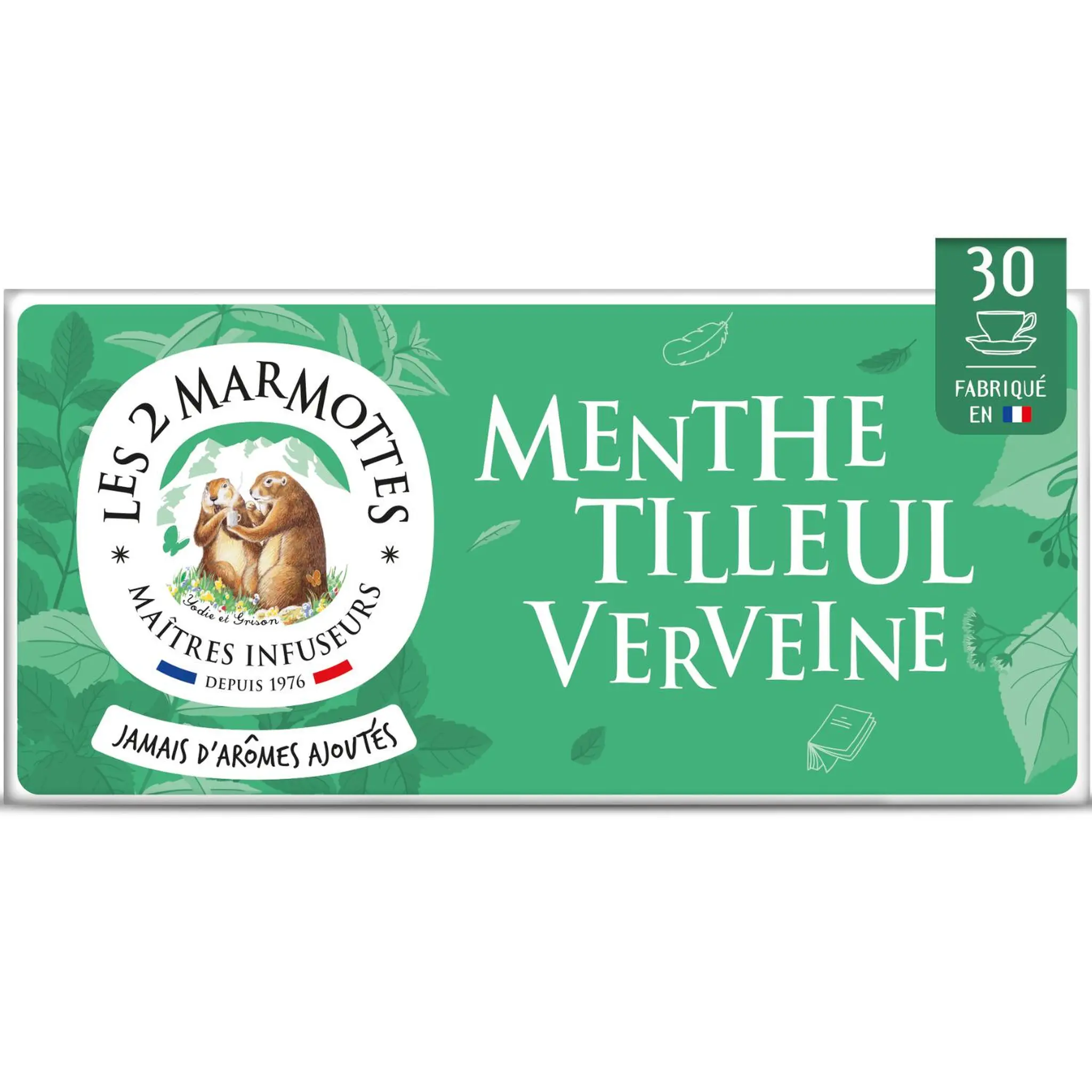 LES 2 MARMOTTES Infusion menthe tilleul et verveine