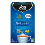 YOGI Infusion bio ayurvédique Nuit calme Honeybush racine de valériane et rooibos