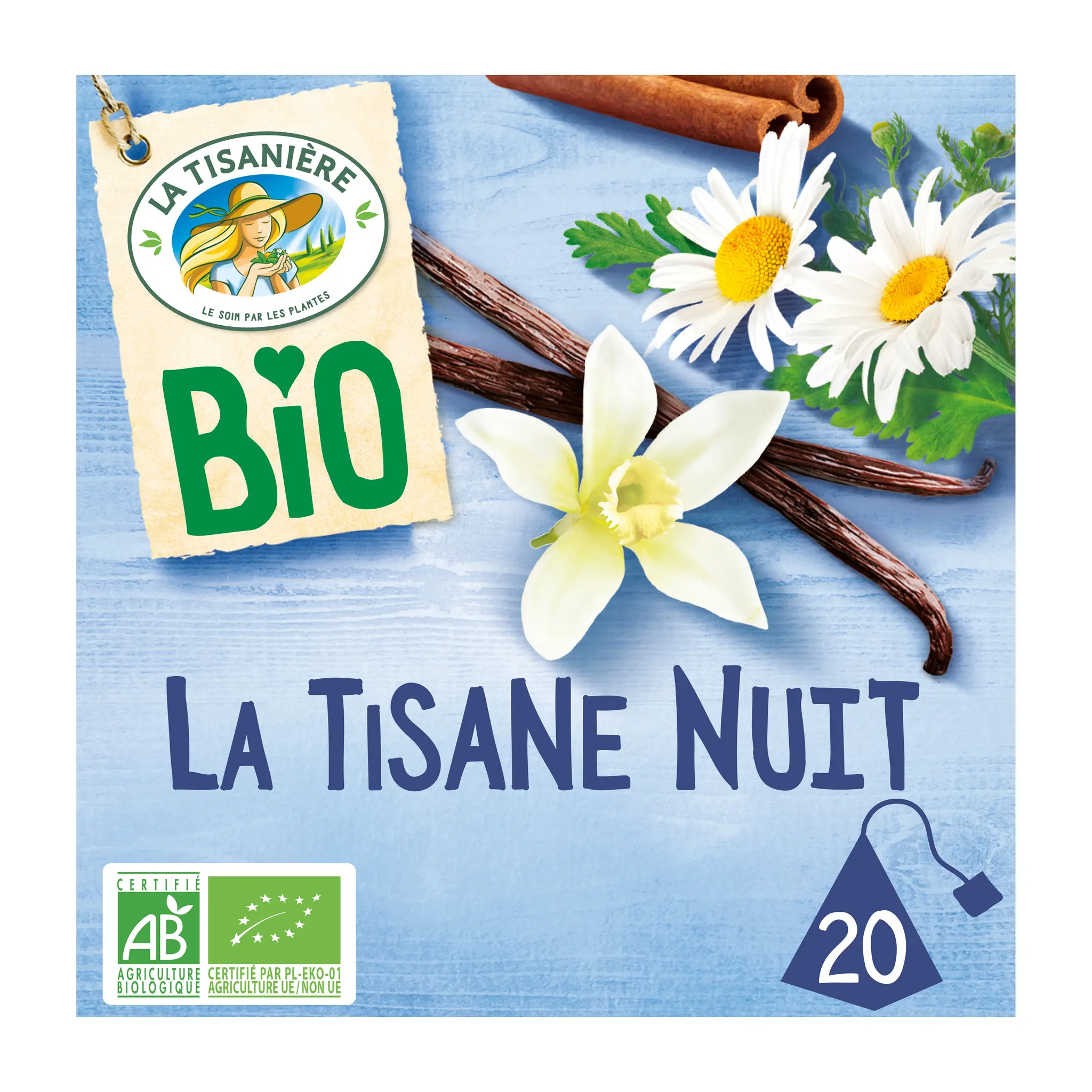 LA TISANIERE Infusion bio la tisane nuit vanille