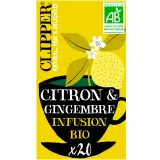 CLIPPER Infusion bio citron et gingembre