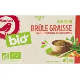 AUCHAN BIO Infusion brûle graisse maté citronnelle orange