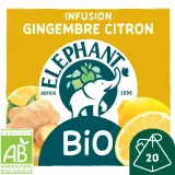 ELEPHANT Infusion bio au gingembre et citron