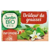 JARDIN BIO ETIC Infusion brûleur de graisses arôme naturel de vanille bio