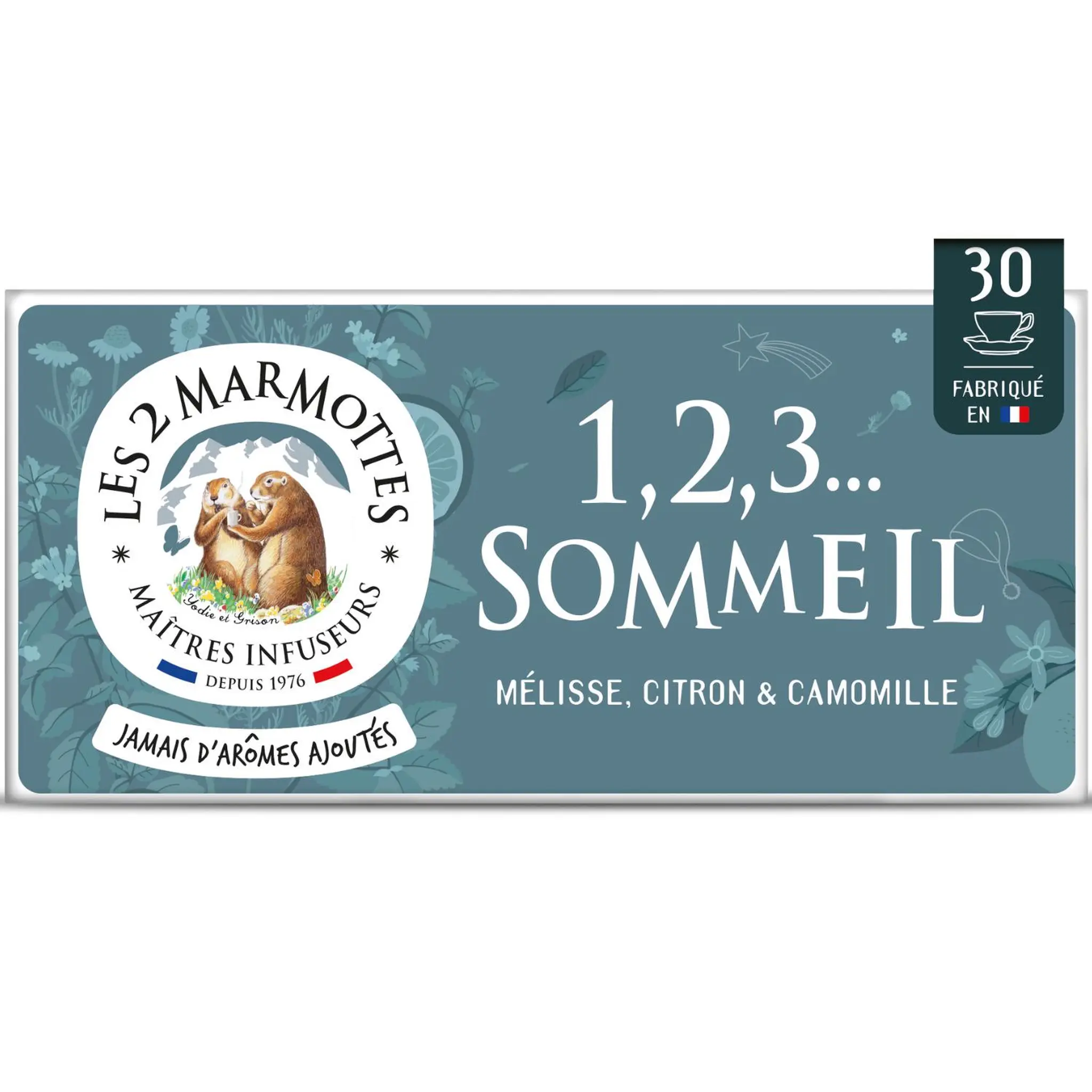 LES 2 MARMOTTES Infusions à la mélisse, citron et camomille
