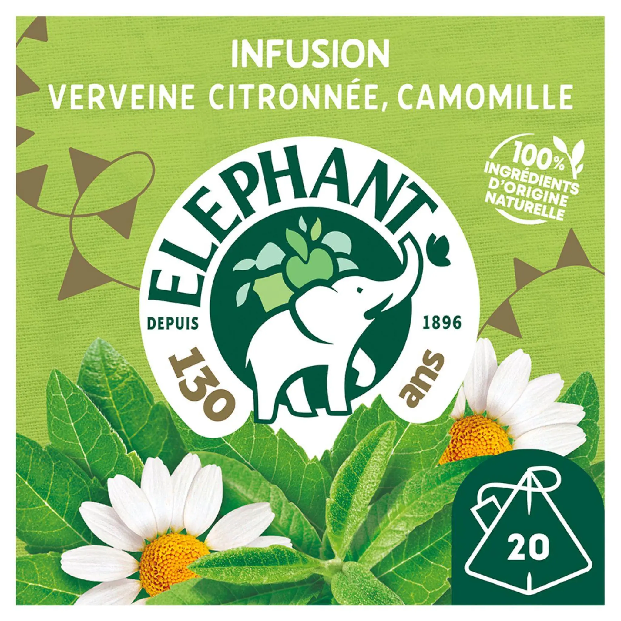 ELEPHANT Infusion à la verveine citronnée et camomille