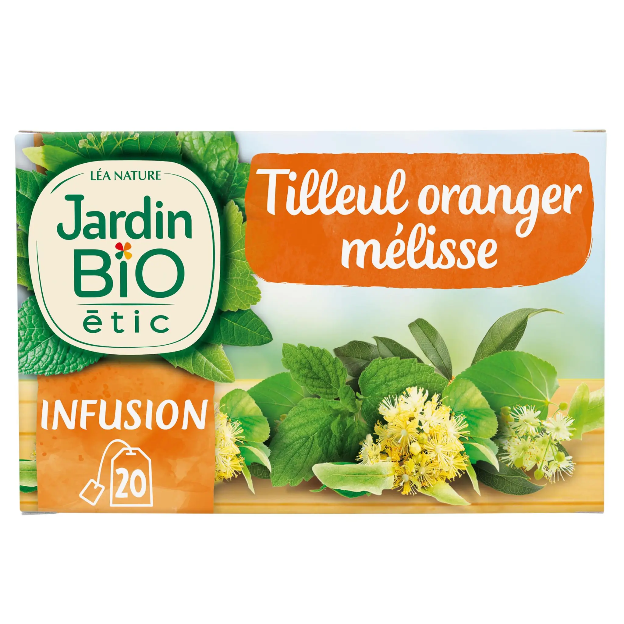 JARDIN BIO ETIC Infusion tilleul oranger mélisse