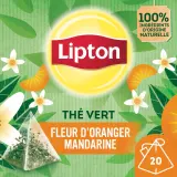 LIPTON Thé vert fleur d'oranger mandarine
