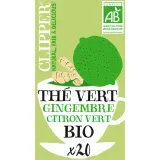 CLIPPER Thé vert bio au gingembre et citron vert