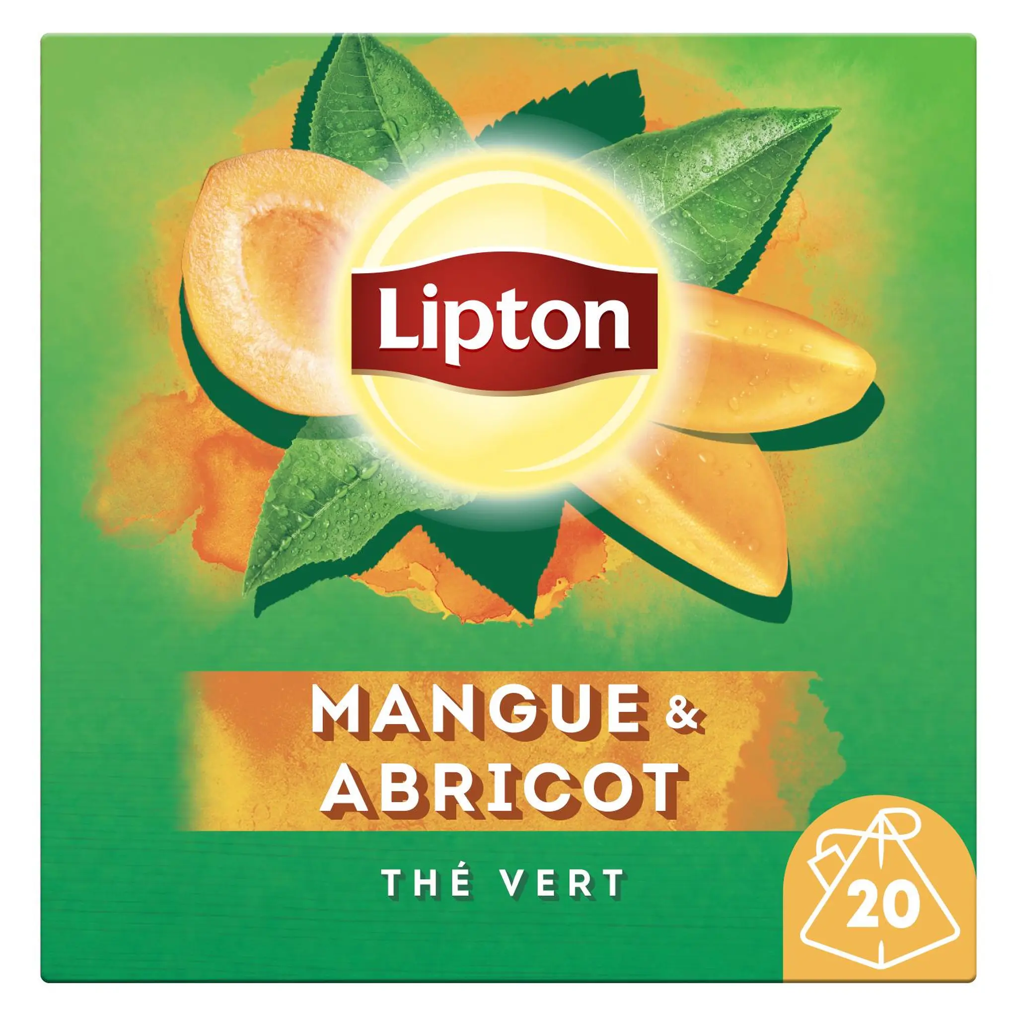 LIPTON Thé vert à la mangue et abricot