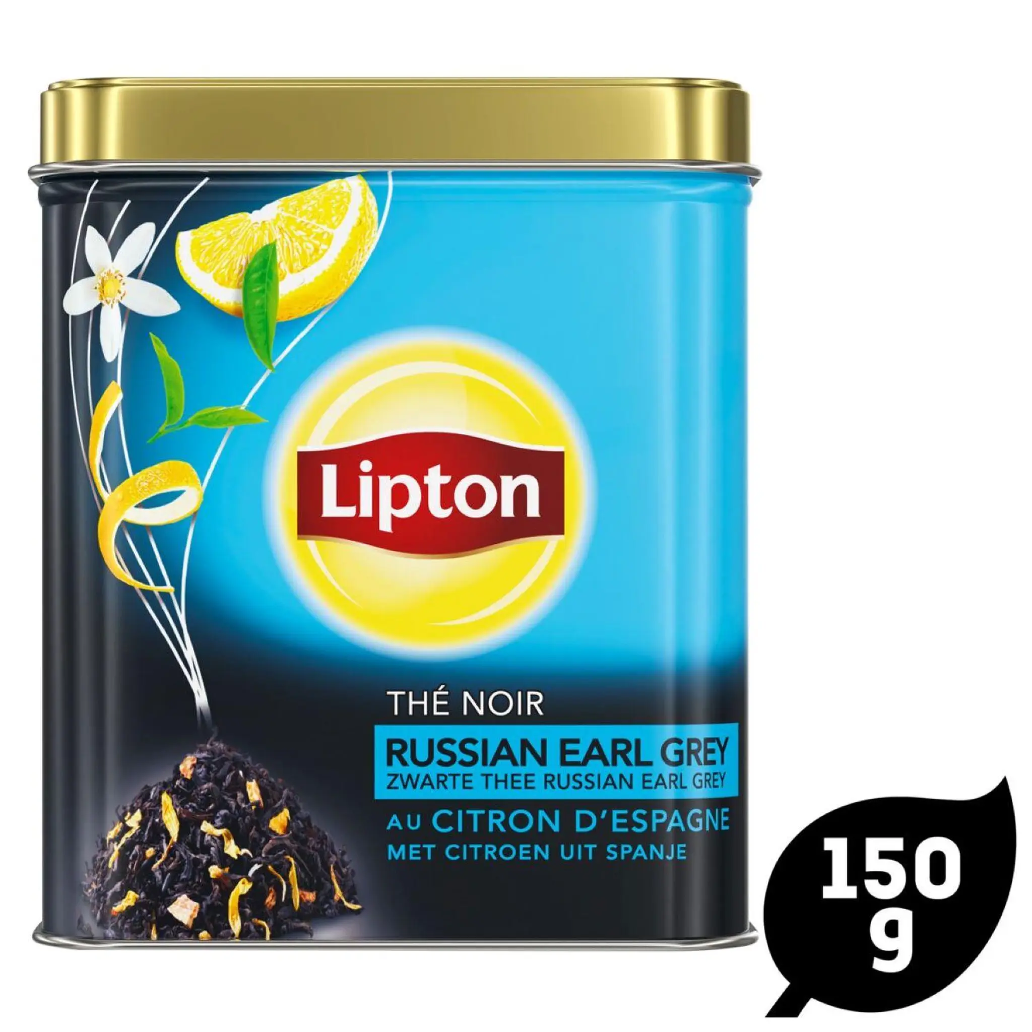 LIPTON Thé noir russian earl grey au citron d'Espagne
