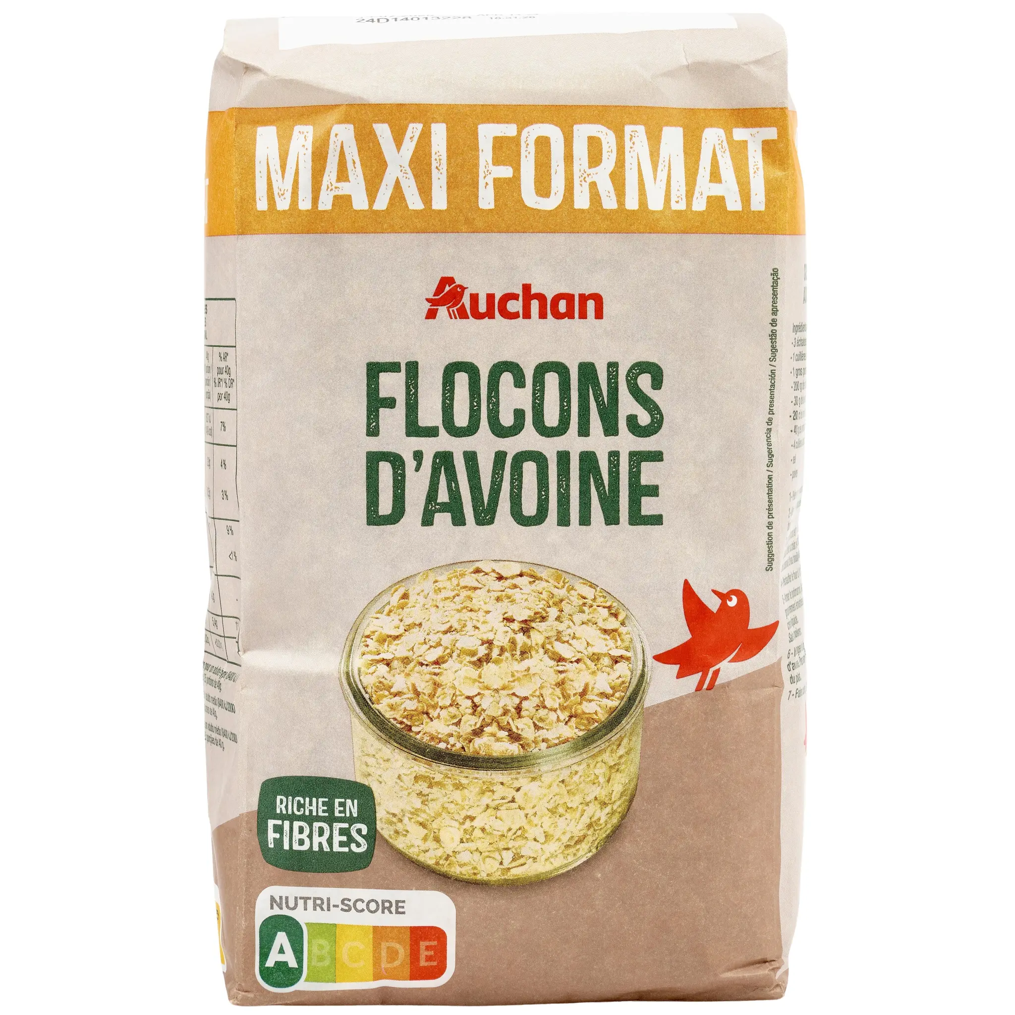 AUCHAN Flocons d'avoine