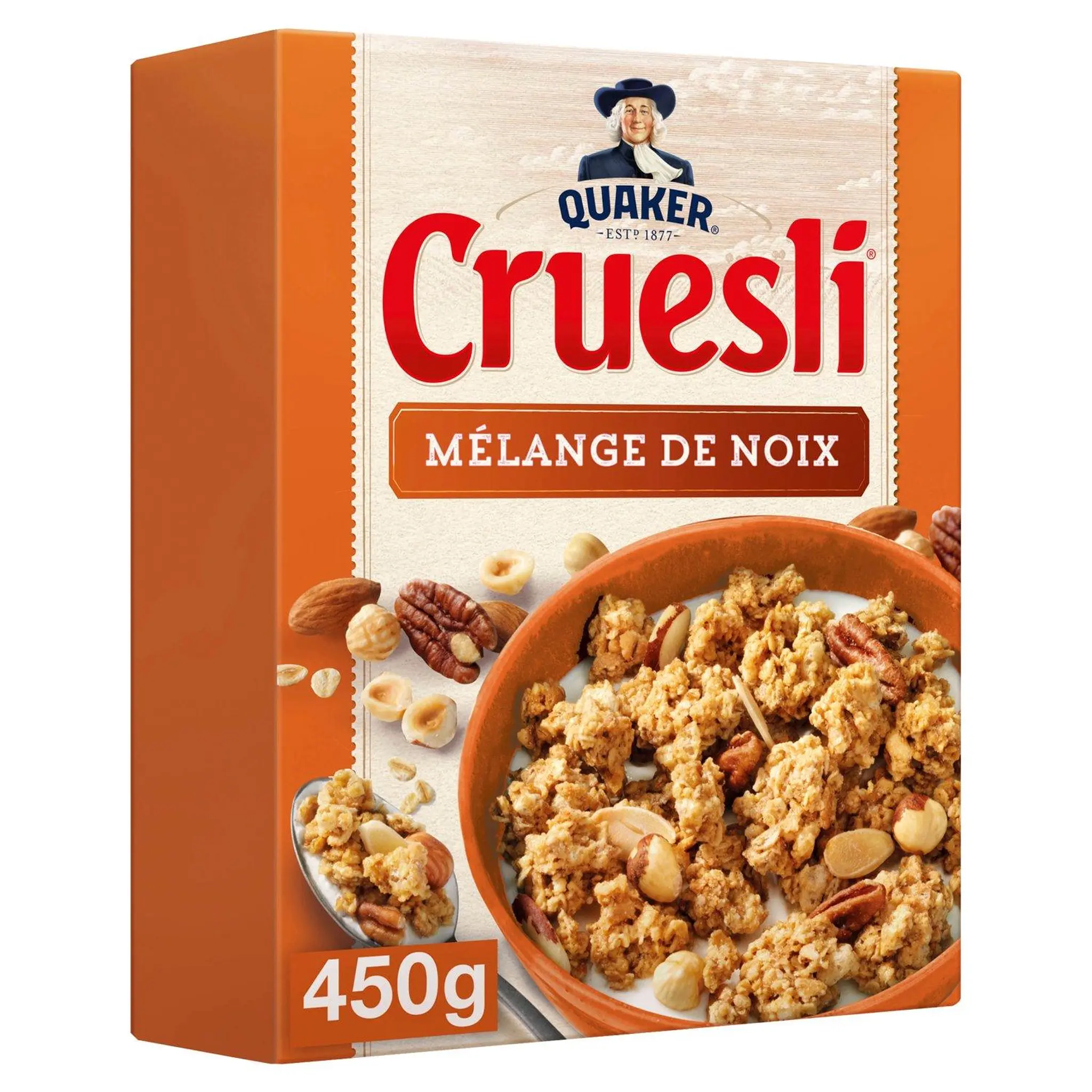 QUAKER Cruesli Céréales croustillantes avec mélange de noix