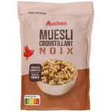 AUCHAN Céréales muesli croustillant noix