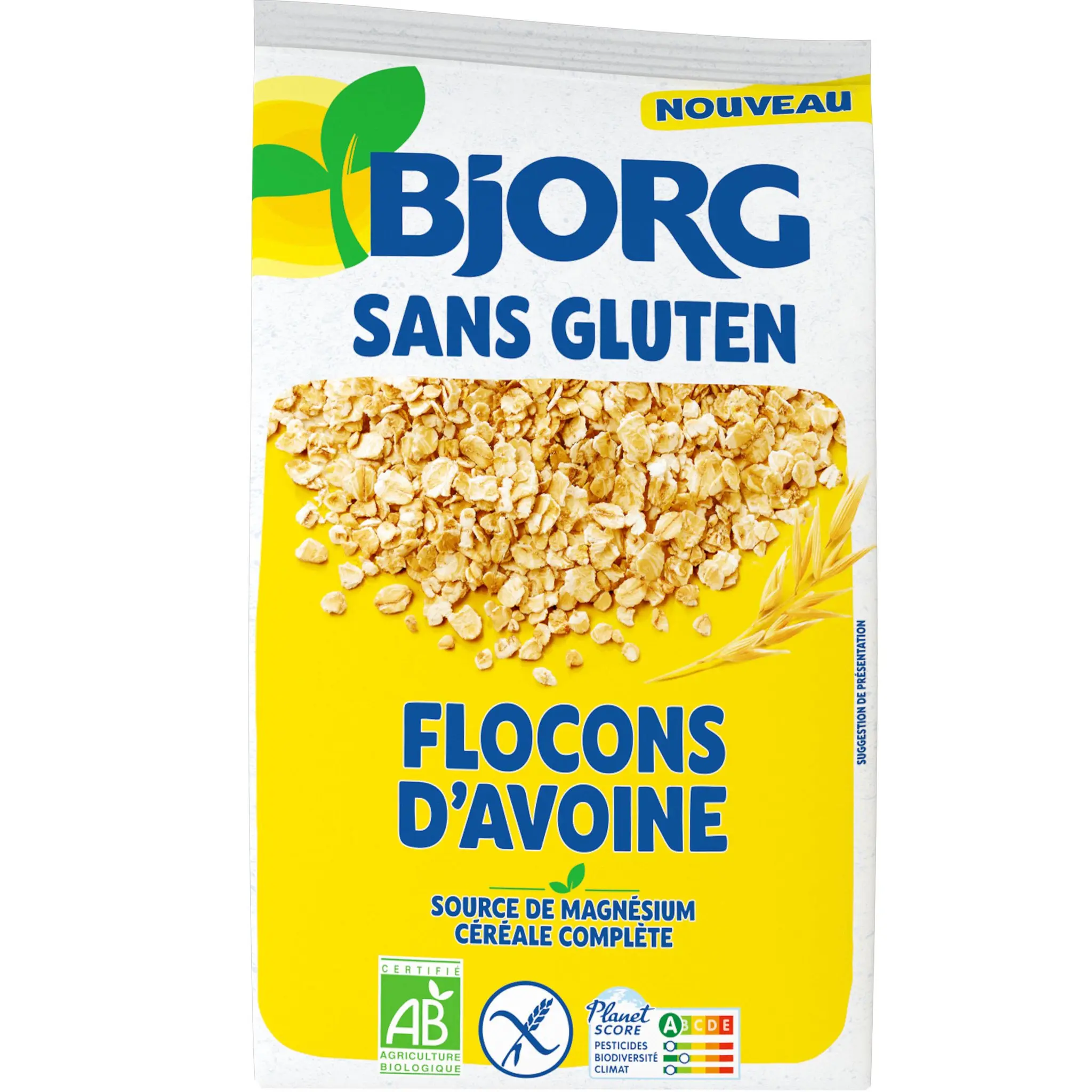 BJORG Flocons d'avoine bio sans gluten