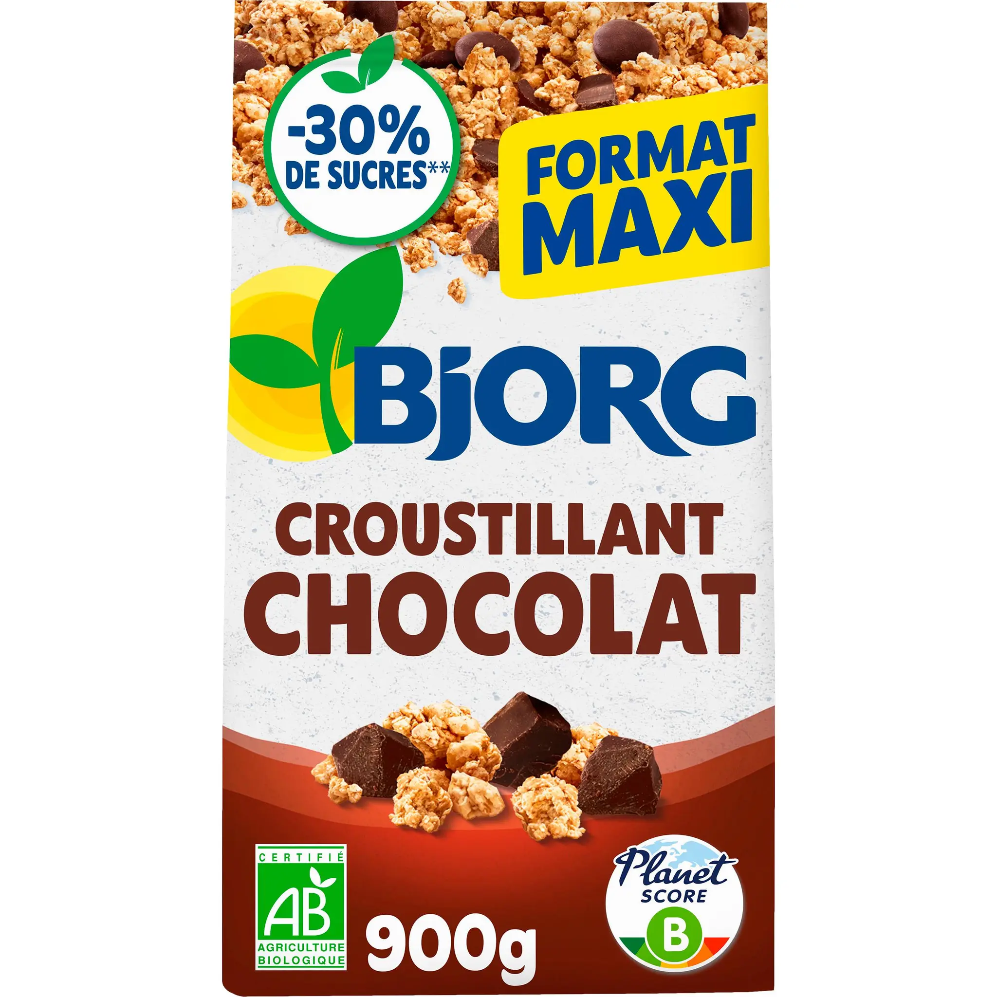BJORG Céréales croustillantes au chocolat bio