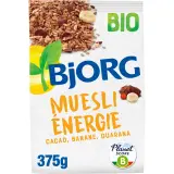 BJORG Muesli de céréales bio Energie au cacao banane et guarana