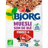 BJORG Muesli bio fibres et son de blé figues et pruneaux