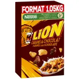 LION Céréales aromatisées au caramel et chocolat