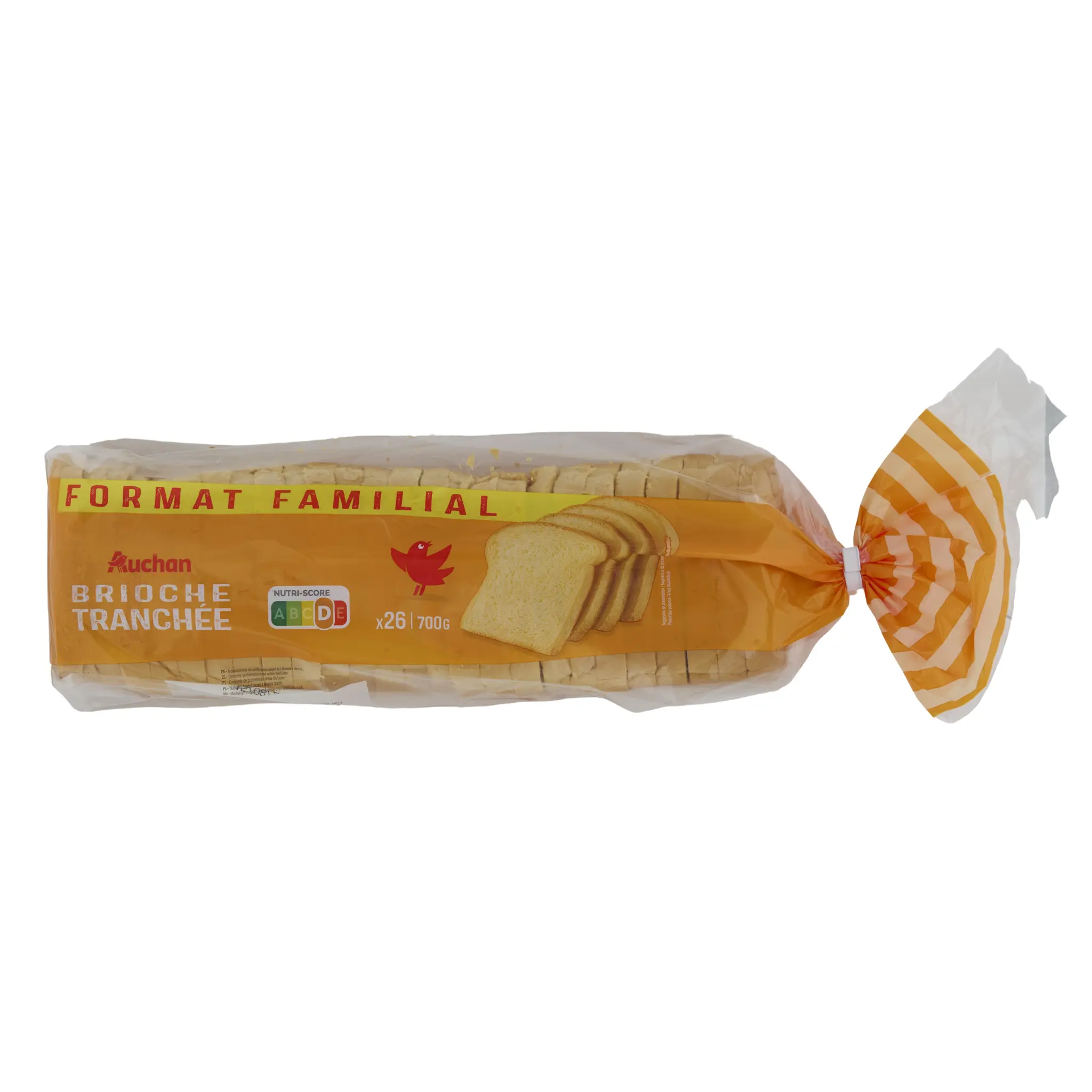 AUCHAN Brioche tranchée