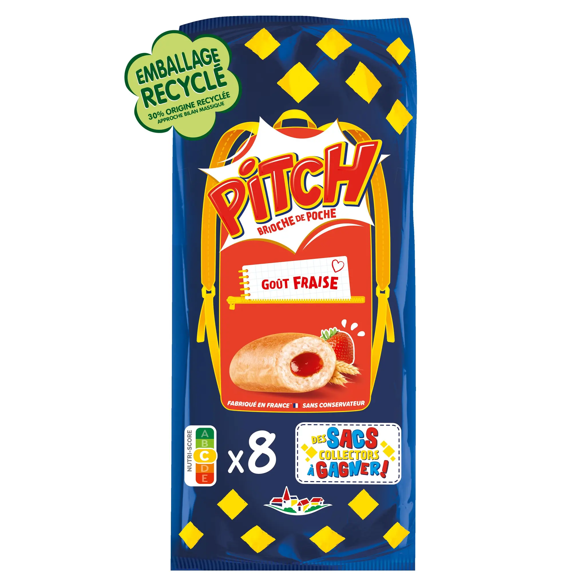 PITCH Brioches fourrées à la fraise