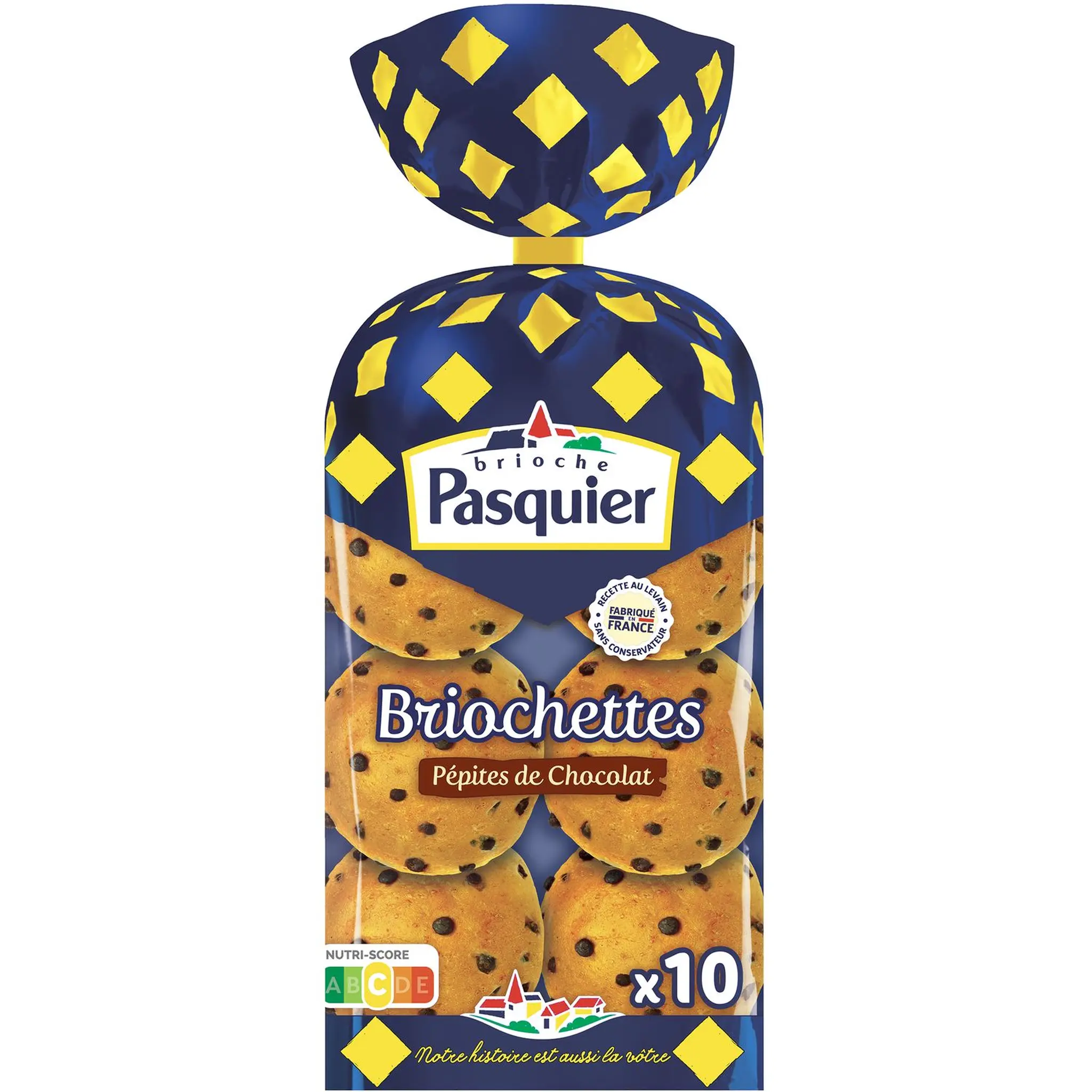 PASQUIER Briochettes aux pépites de chocolat